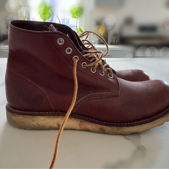 Redwing 9105 (discontinued) Round Toe 6" Work Boots Red Brown M10 - Picture 4 of 10
